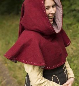 Hood - Medieval - Dark Red